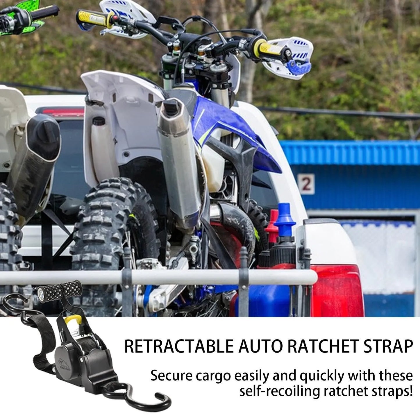 🔥Christmas Sale 49% OFF – Pro Reinforced Heavy-Duty Auto-Retractable Ratchet Straps