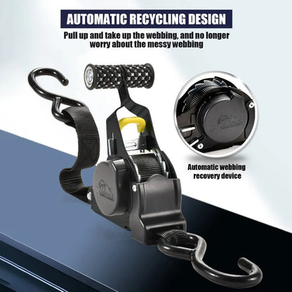 🔥Christmas Sale 49% OFF – Pro Reinforced Heavy-Duty Auto-Retractable Ratchet Straps